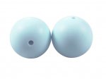 1 x Round Silicone Teething Bead 12mm - light blue