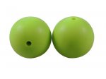 1 x Round Silicone Teething Bead 12mm - spring green 