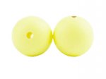 1 x Round Silicone Teething Bead 12mm - ultra sweet yellow