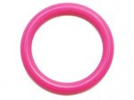 1 x Hot Pink O-ring adapters for pacifier clips in silicone