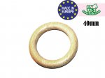 1 x 40mm Wooden Ring - Natural 