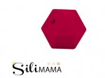 1 x SiliMama® Geo Hex 20mm - Raspberry