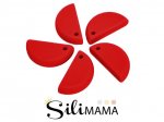 1 x SiliMama® Moon Bead - Retro Red