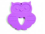 Owl Silicone Teether - Purple