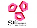 1 x SiliMama® Geo Pendant - Bon Bon Pink