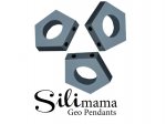 1 x SiliMama® Geo Pendant - Dusty Blue