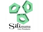 1 x SiliMama® Geo Pendant - Fresh Mint