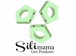 1 x SiliMama® Geo Pendant - Pistachio