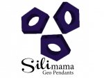 1 x SiliMama® Geo Pendant - Royal Blue
