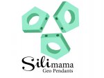 1 x SiliMama® Geo Pendant - Sea Foam