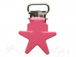 1 pc x 5/8" Star Dummy Clips 15mm - Hot Pink