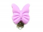 1 x Butterfly Silicone Dummy Clips - Lavender