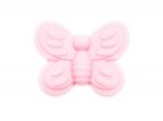 1 x Butterfly Silicone Bead - pastel pink