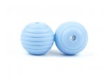 1 x Honeycomb Silicone Bead - light blue 