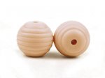 1 x Honeycomb Silicone Bead - peach pink