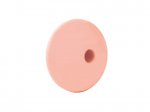 1 x Lentil Silicone Bead 12mm - almond pink