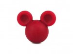 1 x Mouse Silicone Bead - medium red