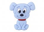 1 x Puppy Silicone Bead - light blue