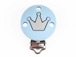 1 x RD Crown Silicone Dummy Clip -  Blue/Gray