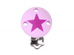 1 x RD Star Silicone Dummy Clip -  Pink/Fuchsia