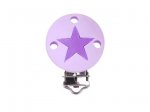 1 x RD Star Silicone Dummy Clip -  Lavender/Lilac