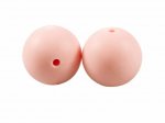 1 x Round Silicone Teething Bead 12mm - blush pink