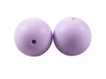 1 x Round Silicone Teething Bead 12mm - lavender