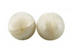 1 x Round Silicone Teething Bead 12mm - pearl