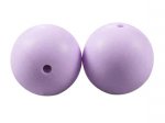 1 x Round Silicone Teething Bead 15mm - light lavender