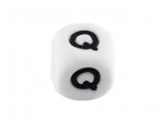 1 x Silicone Letter Bead 10mm - Q
