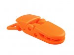 10 x 7/8" Plastic KAM Dummy Clips 20mm - B55 Pumpkin Orange