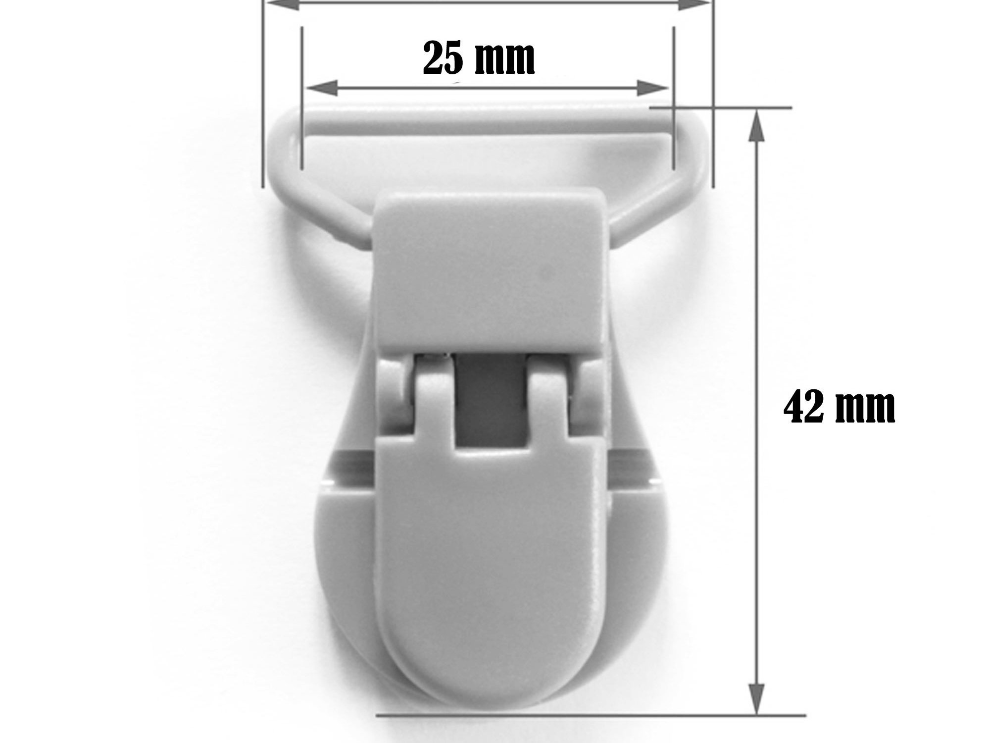 Bib Holder Clips 10 KAM Plastic Paci Pacifier 1" Pastel Blue Suspender 