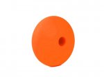 1 x Lentil Silicone Bead 12mm - orange