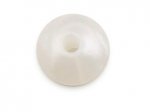 1 x Lentil Silicone Bead 12mm - pearl