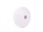 1 x Lentil Silicone Bead 12mm - white
