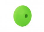 1 x Lentil Silicone Bead 12mm - green