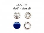 25 sets Navy Blue 11.5mm Snap Fasteners
