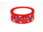 5 Yards -  7/8'' Butterfly red grosgrain ribbon 22mm