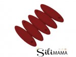 1 x SiliMama® Drop Style Bead - Garnet