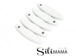 1 x SiliMama® Drop Style Bead - White Wash