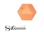 1 x SiliMama® Geo Hex 20mm - Sweet Peaches
