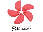 1 x SiliMama® Moon Bead - Flamingo