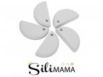 1 x SiliMama® Moon Bead - Ice Blue