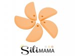 1 x SiliMama® Moon Bead - Sweet Peaches