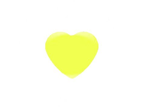 50 x Flower Hearth Shape KAM snaps - B07 Bright Yellow