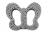 Butterfly Silicone Teether - Dark Grey