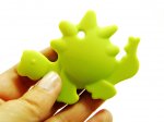 Dinosaur Silicone Teether - Lime Green