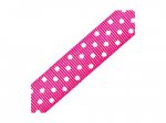 Hot Pink Dots Grosgrain Ribbon 15mm 5Y
