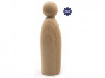 Extra Large Wooden Peg Doll RD - 120mm 