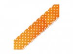 Orange Dots & Crochet Grosgrain Ribbon 25mm 6Y